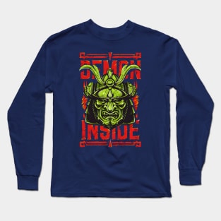 Hanya Mask Demon Oni Japanse Long Sleeve T-Shirt